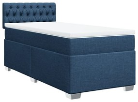 ΚΡΕΒΑΤΙ BOXSPRING ΜΕ ΣΤΡΩΜΑ ΜΠΛΕ 90X200 ΕΚ.ΥΦΑΣΜΑΤΙΝΟ 3288084