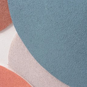 Πίνακας τοίχου 3D FLUO C4543.02 με Κορνίζα Μπέζ - Χειροποίητα σχέδια 60x4,5Χ90Υ εκ. 60x4.5x90 εκ.