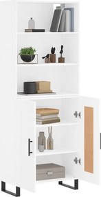 vidaXL Ντουλάπι Λευκό 69,5x34x180 εκ. από Επεξεργασμένο Ξύλο