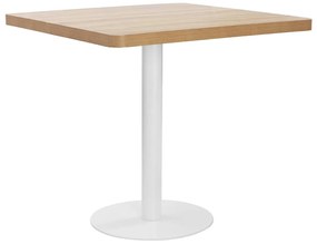 vidaXL Τραπέζι Bistro Ανοιχτό Καφέ 80 x 80 εκ. από MDF