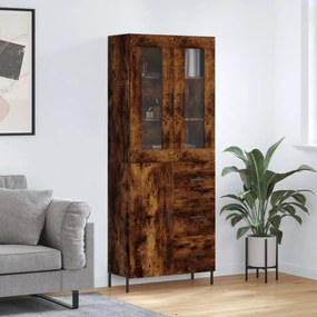 vidaXL Ντουλάπι Καπνιστή Δρυς 69,5x34x180 εκ. από Επεξεργασμένο Ξύλο