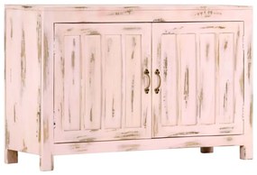 vidaXL Ντουλάπι Ανοιχτό Ροζ 110 x 35 x 70 εκ. από Μασίφ Ξύλο Μάνγκο