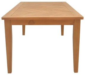 Τραπέζι Mady teak ξύλο σε φυσική απόχρωση 200x100x75εκ