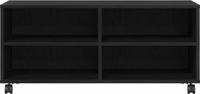 vidaXL Ντουλάπι TV Μαύρο 90 x 35 x 40.5 εκ Επεξεργασμένο ξύλο