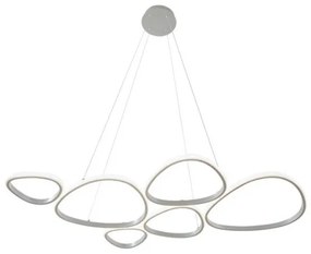 Κρεμαστό Φωτιστικό Οροφής LED 61W Ασημί Helix 4316200 Viokef-4316200-Ασημί 4316200