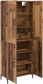 vidaXL Highboard 2 pcs Παλιό Ξύλο Επεξεργασμένο ξύλο