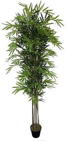 BAMBOO ΤΕΧΝΗΤΟ ΦΥΤΟ ΣΕ ΓΛΑΣΤΡΑ PEVA ΠΡΑΣΙΝΟ H200cm - 032204