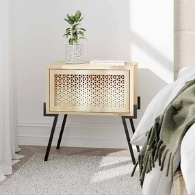 Κομοδίνο Naive Megapap χρώμα sapphire oak 48x34x51εκ.