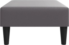 vidaXL Υποπόδιο Γκρι 77x55x31 εκ. από Συνθετικό Δέρμα