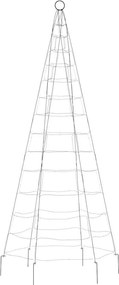 vidaXL Χριστουγεννιάτικο δέντρο LED 200 LED Πολύχρωμα LED 180 εκ.