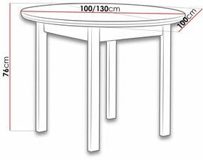 Τραπέζι Victorville 107, Άσπρο, 76cm, 27 kg, Επιμήκυνση, Φυσικό ξύλο καπλαμά, Ξύλο, Μερικώς συναρμολογημένο, Ξύλο: Οξιά | Epipla1.gr