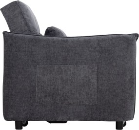 ΠΟΛΥΘΡΟΝΑ-ΚΡΕΒΑΤΙ ORYN HM3307.01 ΓΚΡΙ ΥΦΑΣΜΑ 85x88x78Υεκ.