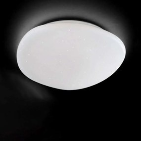 Φωτιστικό Οροφής - Πλαφονιέρα 6686 B LC Εφέ Έναστρου Ουρανού 40W Led 50x45cm White Perenz Μέταλλο,Γυαλί