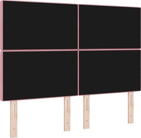 vidaXL Κεφαλάρι Ροζ 144 cm Βελούδο