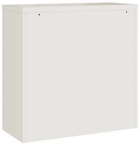 vidaXL Αρχειοθήκη Λευκή 90 x 40 x 90 εκ. από Ατσάλι