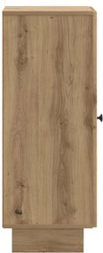 vidaXL Πλαϊνό γραφείο Artisan Δρυς 33 x 34,5 x 90 εκ