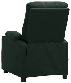 vidaXL Πολυθρόνα Ανακλινόμενη Ηλεκτρική Πράσινο Υφασμάτινη