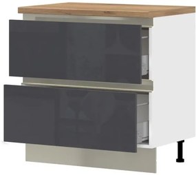 Επιδαπέδιο ντουλάπι Trinity R90-2M BOX-Anthraki Gualistero - 90.00Χ58.00Χ90.50cm