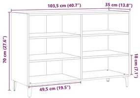 ΡΑΦΙΕΡΑ ΑΡΤΙΣΙΑΝΗ ΔΡΥΣ 103,5 X 35 X 70 ΕΚ. ΑΠΟ ΕΠΕΞΕΡΓ. ΞΥΛΟ 856453