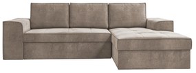 Καναπές Κρεβάτι Γωνιακός ArteLibre CORFU Taupe 270x163x90cm