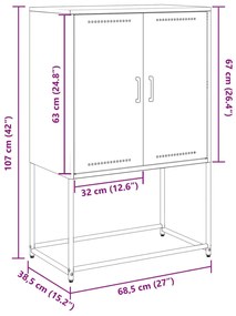 ΈΠΙΠΛΟ ΤΗΛΕΟΡΑΣΗΣ ΑΝΘΡΑΚΙ 68X39X60,5 ΕΚ. ΑΠΟ ΧΑΛΥΒΑ 846520