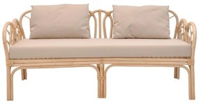 Σαλόνι Ytrone-Siderty σετ 2τεμ rattan σε φυσική απόχρωση 80x80x45 εκ.