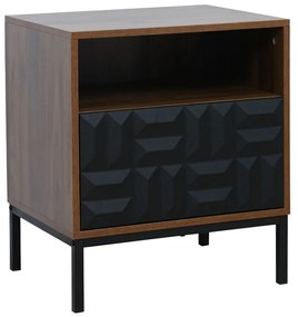Liberta ZUMA ΚΟΜΟΔΙΝΟ ΚΑΡΥΔΙ ΜΑΥΡΟ 51,5x40xH58,5cm 51,5x40xH58,5cm 09-2005