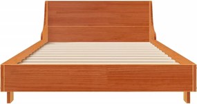 vidaXL Σκελετός Κρεβ. Χωρίς Στρώμα Καφέ Κεριού 100x200 εκ Μασίφ Πεύκο