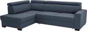 Γωνιακός καναπές Milton-Δεξιά-Μπλε - Γκρι