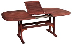 Τραπέζι Οβάλ Επεκτεινόμενο Αυτόματο 203467 Brown Red 80x140+40x75cm