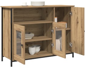vidaXL Σαλονάκι Artisan Oak 100x35x75 cm Επεξεργασμένο ξύλο