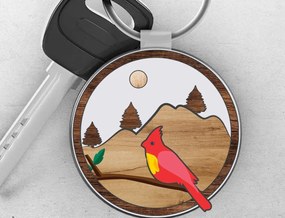 Σετ των 2 Intra απο ξύλο plywood 3mm-4mm πάχος Χριστουγεννιάτικη πινακίδα πουλιού Δίασταση 15x15 cm INTRAFABR-35399657