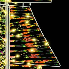 vidaXL Χριστουγεννιάτικο Δέντρο με 100 LED Θερμό λευκό 120 cm PET