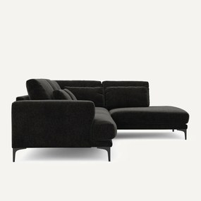 Γωνιακός καναπές δεξιός από βελούδινο chenille, Marsile