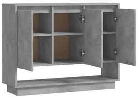 vidaXL Μπουφές Γκρι Σκυροδέματος 97 x 31 x 75 εκ. από Μοριοσανίδα