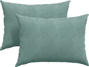 vidaXL Μαξιλάρι Καναπέ 2 pcs Θαλασσί 70 x 50 cm Υφασμάτινο Κορντουρά