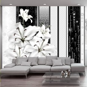 Φωτοταπετσαρία - Crying lilies in white 300x210