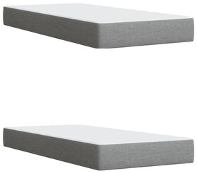 ΚΡΕΒΑΤΙ BOXSPRING ΜΕ ΣΤΡΩΜΑ ΑΝΟΙΧΤΟ ΓΚΡΙ 200X200 ΕΚ. ΥΦΑΣΜΑΤΙΝΟ 3294075