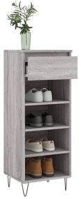 vidaXL Παπουτσοθήκη Γκρι Sonoma 40x36x105 εκ. από Επεξεργασμένο Ξύλο