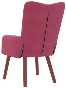 vidaXL Χαλαρωτική Πολυθρόνα Μπορντό 63 x 67 x 94 εκ. Βελούδο