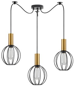 Φωτιστικό Οροφής Τρίφωτο Homelighting 77-8626 Gold