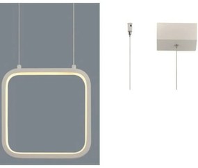 Φωτιστικό Οροφής Led V30LEDP22WH 9W 3000K 870lm 22X11XH129 White Aca Decor Metal