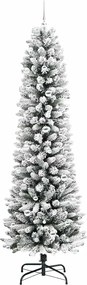 vidaXL Τεχνητό Χριστουγεννιάτικο Δέντρο με 300 LED Λευκό 240 cm