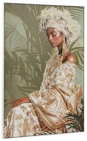 Καμβάς Home ESPRIT Λευκό Πράσινο Αποικιακό Αφρικάνα 100 x 4,5 x 150 cm