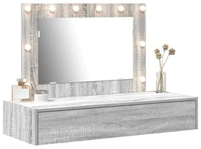 vidaXL Τραπέζι περιποίησης Γκρι 100 x 40 x 70 εκ. Επεξεργασμένο ξύλο