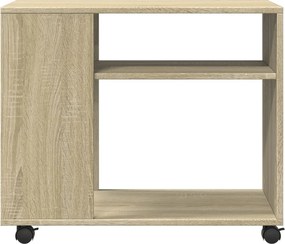 vidaXL Βοηθητικό Τραπέζι με Ρόδες Sonoma Δρυς 70x35x60 εκ. Επεξ. Ξύλο
