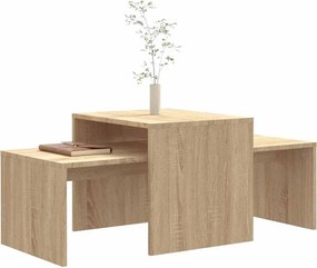 vidaXL Σετ Τραπεζάκια Σαλονιού Sonoma Δρυς 100x48x40 εκ. Επεξ. Ξύλο