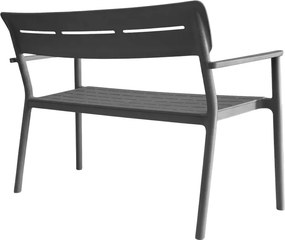Παγκάκι διθέσιο Cadrin pakoworld ανθρακί PP 117x60x83εκ
