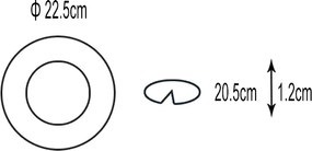 LED Πάνελ Στρογγυλό Χωνευτό Φ22,5cm 4000K 18W Λευκό