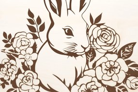 Σετ των 3 Intra απο ξύλο plywood 3mm-4mm πάχος - Cricut Bunny/Rabbit Papercut  Δίασταση 4x4 cm INTRAFABR-89906449